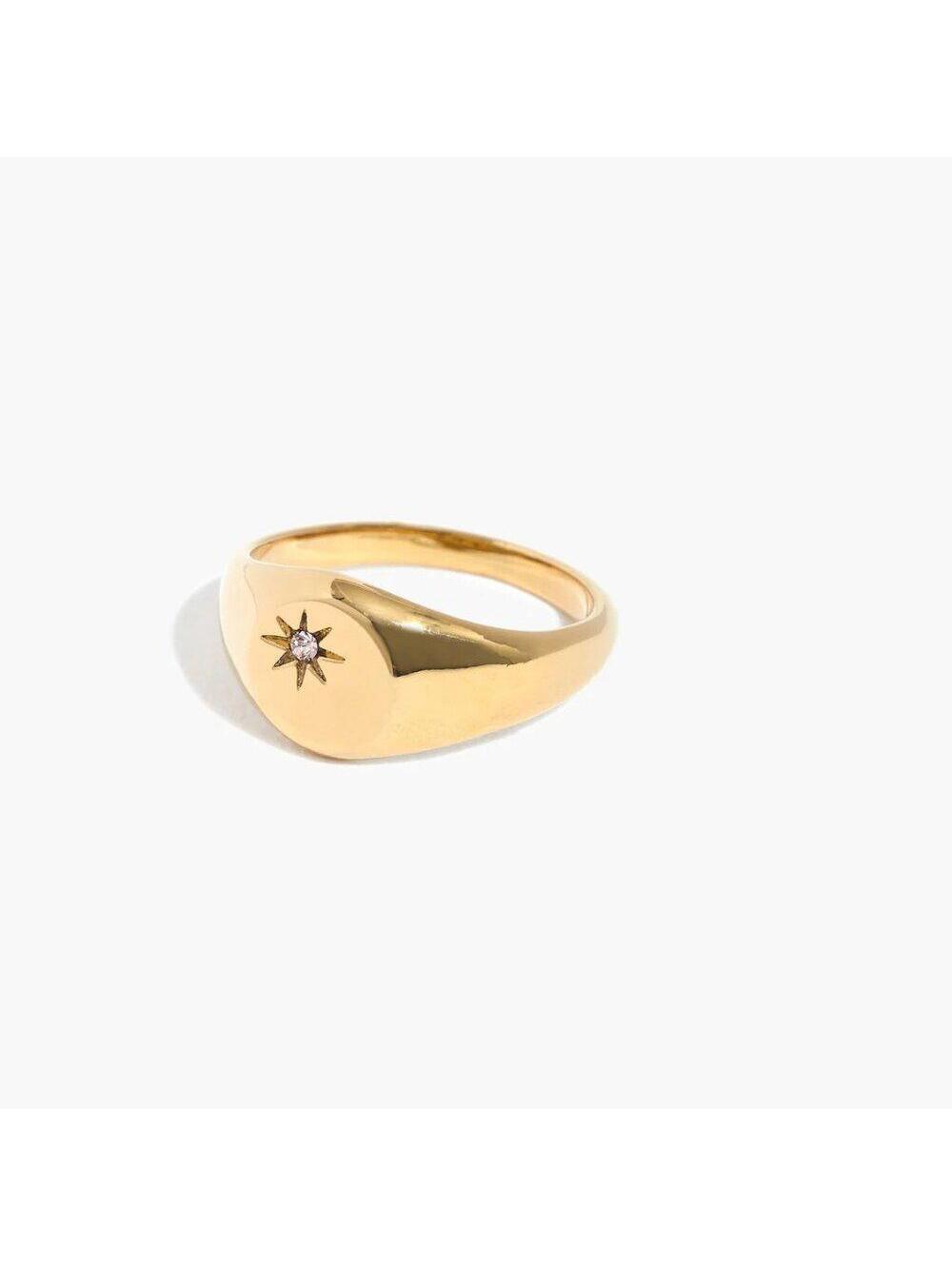 Madewell Spark Signet Ring Size 8
